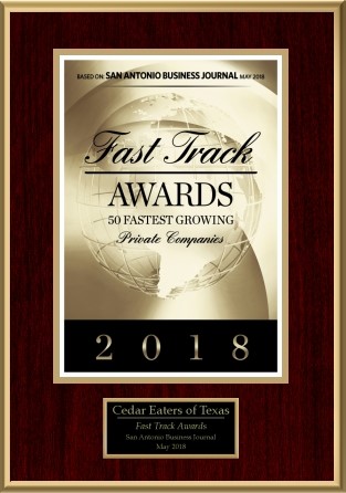 2018 Fast Track Award Cedar Eaters Of Texas