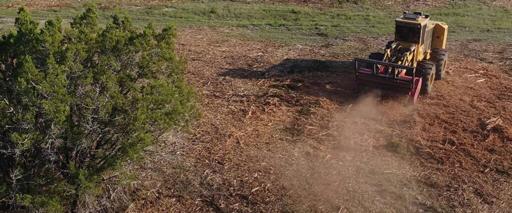 cedar mulching landclearing services in texas