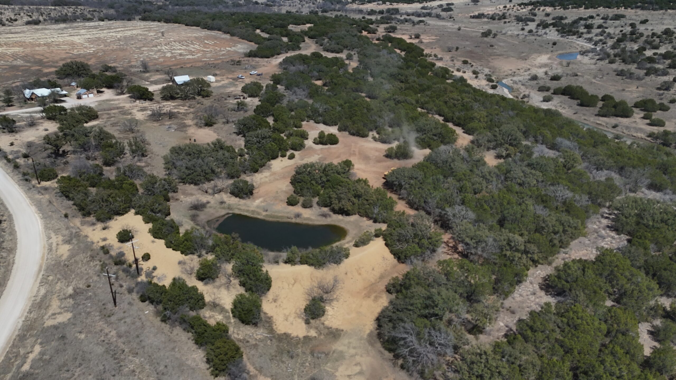 pastureland mosaically cleared with the Cedar Eater forestry mulcher.